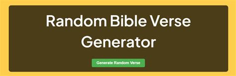 random bibelizer|Random Bible Verse Generator .